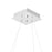 CWI Lighting Ring 15" Chandelier, Stainless Steel