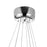 CWI Lighting Ring Chandelier, Stainless Steel 3R