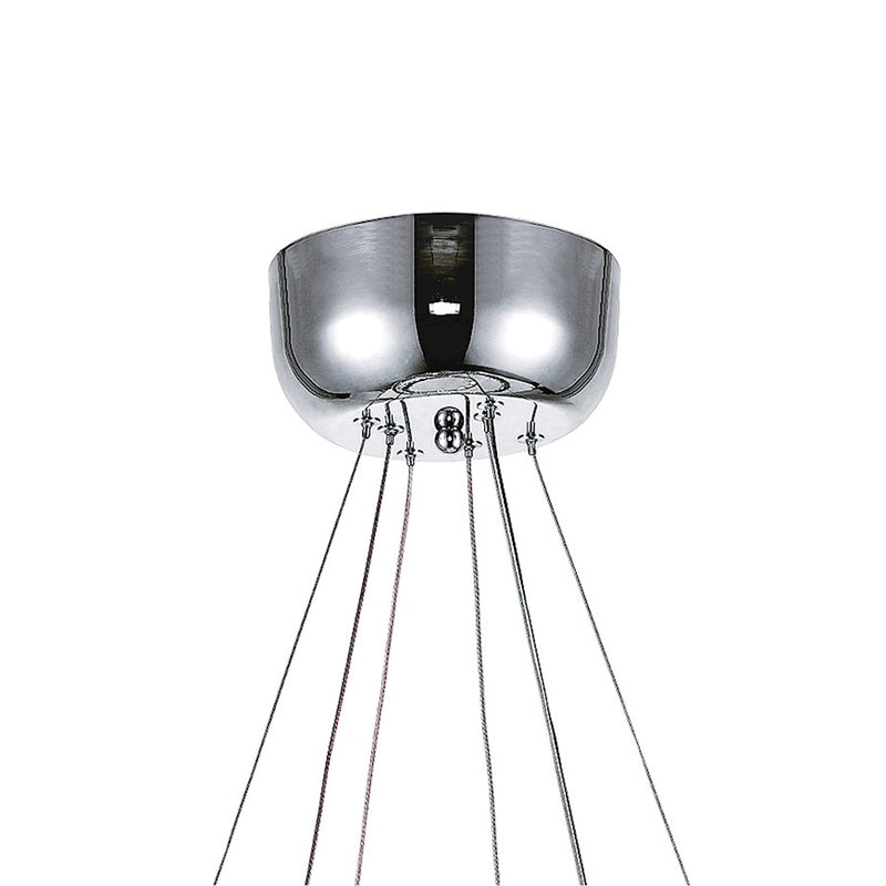 CWI Lighting Ring 20" Chandelier, Stainless Steel