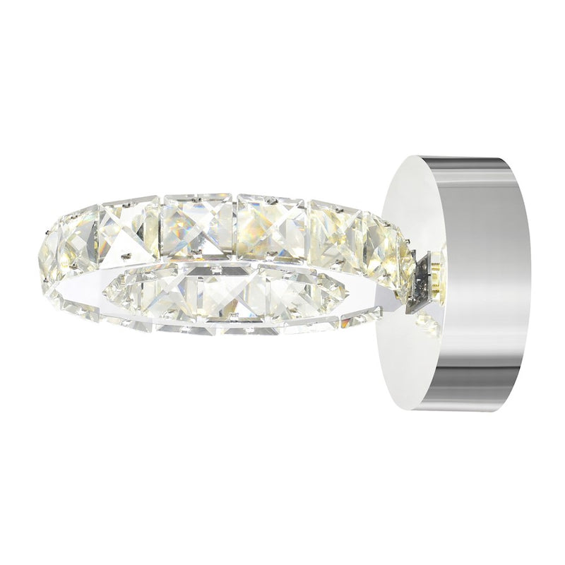 CWI Lighting Ring Wall Light, Stainless Steel