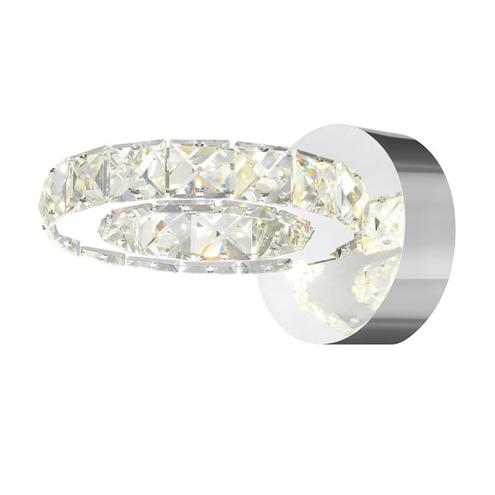 CWI Lighting Ring Wall Light, Stainless Steel