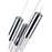 CWI Lighting Extended 3 Light Down Mini Pendant, Chrome
