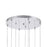 CWI Lighting Extended 9 Light 20" Multi Light Pendant, Chrome