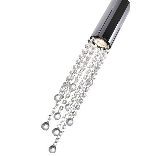 CWI Lighting Extended 9 Light Multi Light Pendant, Chrome