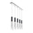 CWI Lighting Extended 5 Light Multi Light Pendant, Chrome