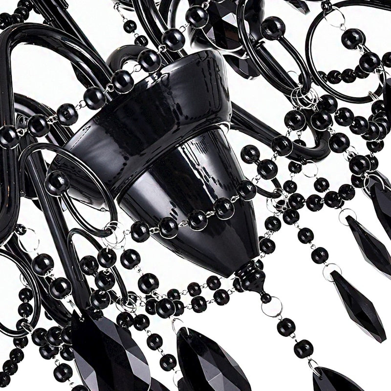 CWI Lighting Keen 3 Light Up Chandelier, Black