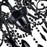 CWI Lighting Keen 3 Light Up Chandelier, Black