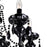 CWI Lighting Keen 3 Light Up Chandelier, Black