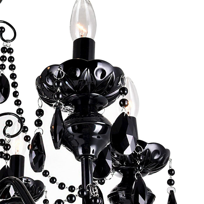 CWI Lighting Keen 3 Light Up Chandelier, Black