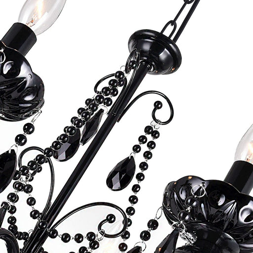 CWI Lighting Keen 9 Light Up Chandelier, Black