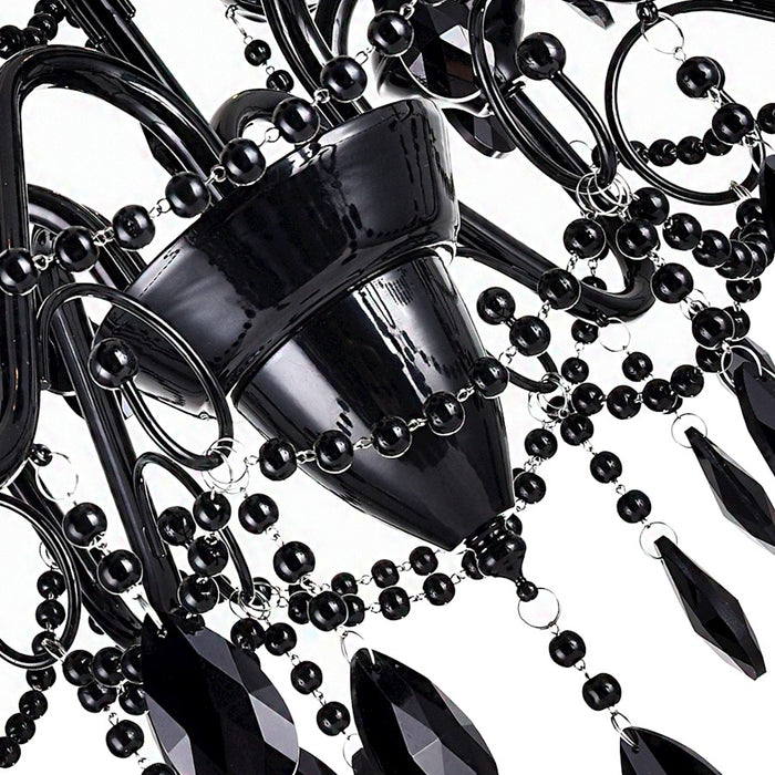 CWI Lighting Keen 9 Light Up Chandelier, Black