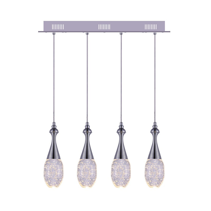 CWI Lighting Dior Multi Point 23" Pendant, Chrome