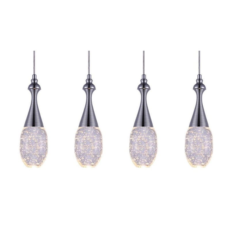 CWI Lighting Dior Multi Point 23" Pendant, Chrome