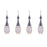 CWI Lighting Dior Multi Point 23" Pendant, Chrome