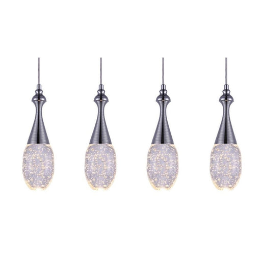 CWI Lighting Dior Multi Point 23" Pendant, Chrome