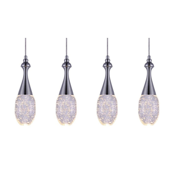 CWI Lighting Dior Multi Point 23" Pendant, Chrome