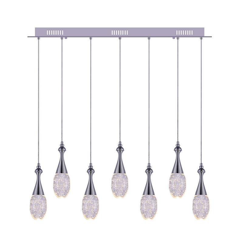 CWI Lighting Dior Multi Point 36" Pendant, Chrome