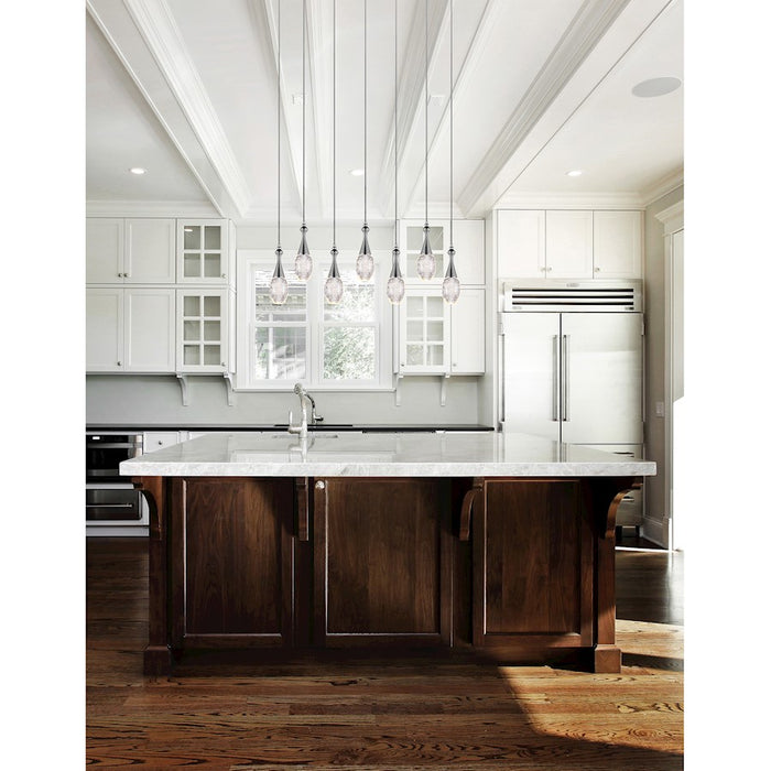 CWI Lighting Dior Multi Point 36" Pendant, Chrome