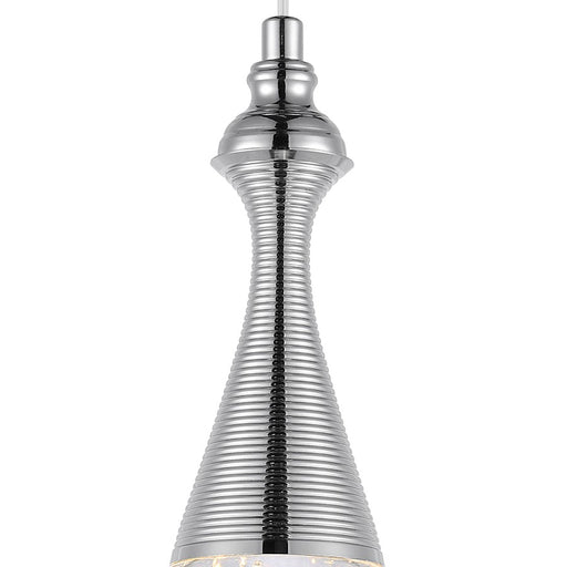 CWI Lighting Dior Down Mini Pendant, Chrome