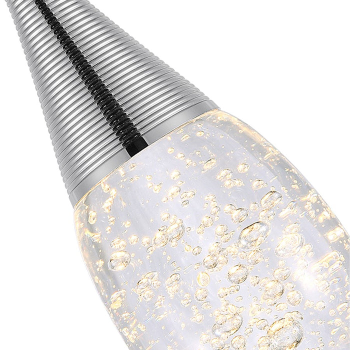 CWI Lighting Dior Down Mini Pendant, Chrome