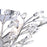 CWI Lighting Ivy 3 Light Drum Shade Flush Mount, Chrome