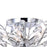 CWI Lighting Ivy 3 Light Drum Shade Flush Mount, Chrome