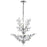 CWI Lighting Ivy 6 Light Chandelier, Chrome - 5206P22C