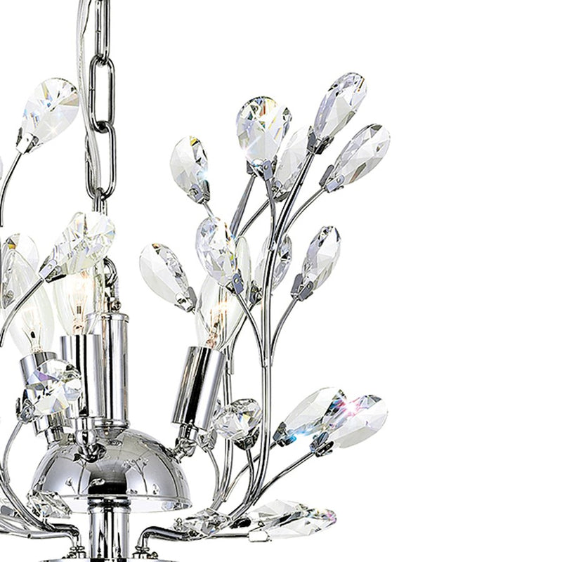 CWI Lighting Ivy 6 Light Chandelier, Chrome