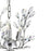 CWI Lighting Ivy 6 Light Chandelier, Chrome