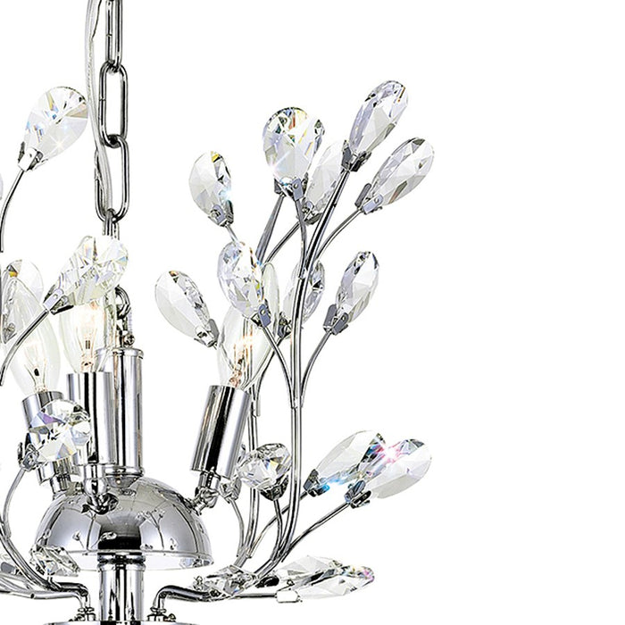 CWI Lighting Ivy 6 Light Chandelier, Chrome