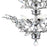 CWI Lighting Ivy 6 Light Chandelier, Chrome