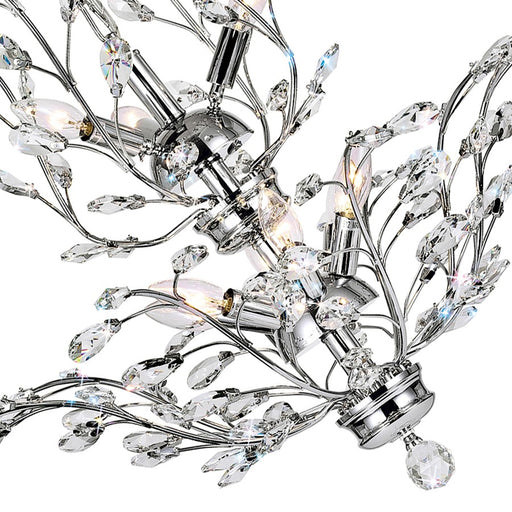 CWI Lighting Ivy 9 Light Chandelier, Chrome