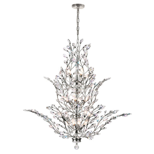 CWI Lighting Ivy 18 Light Chandelier, Chrome - 5206P40C