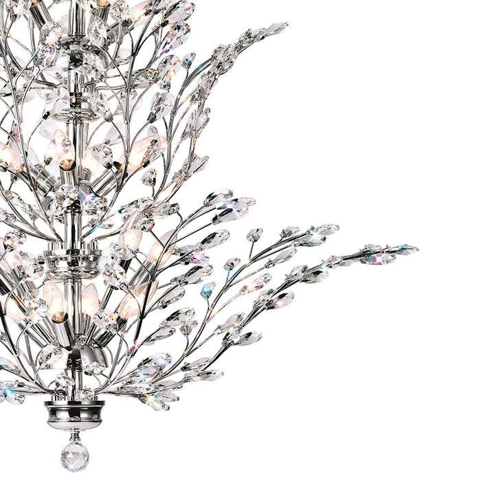 CWI Lighting Ivy 18 Light Chandelier, Chrome