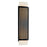 CWI Lighting Checkered 2 Light Wall Light, Black/Frosted