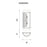 CWI Lighting Checkered 2 Light Wall Light, Satin Nickel/Frosted