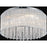 CWI Lighting Spring Morning 9 Light Drum Shade Flush Mount, Chrome