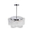 CWI Lighting Spring Morning 7 Light Down Chandelier, Chrome