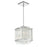 CWI Lighting Elsa 3 Light Drum Shade Mini Pendant, Chrome - 5320P10C-S