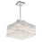 CWI Lighting Elsa 10 Light Drum Shade Chandelier, Chrome