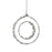 CWI Lighting Ring 16" Multi Pendant, Stainless Steel