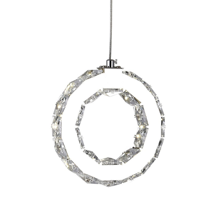 CWI Lighting Ring 16" Multi Pendant, Stainless Steel