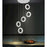 CWI Lighting Ring 20" Multi Pendant, Stainless Steel