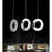 CWI Lighting Ring 24" RCA Multi Pendant, Stainless Steel