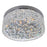 CWI Lighting Cascade 6 Light Drum Shade Flush Mount, Chrome