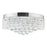 CWI Lighting Cascade 10 Light Drum Shade Flush Mount, Chrome