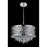 CWI Galant 5 Light 16" Drum Shade Chandelier, Stainless Steel - 5430P16ST-R