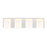 CWI Cristini 4 Light Bathroom Sconce, Satin Nickel/Off White