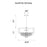 CWI Lighting Dash 4 Light Drum Shade Chandelier, Chrome/Black