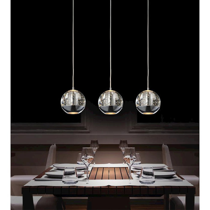CWI Lighting Perrier 3 Light Multi Light Pendant, Chrome